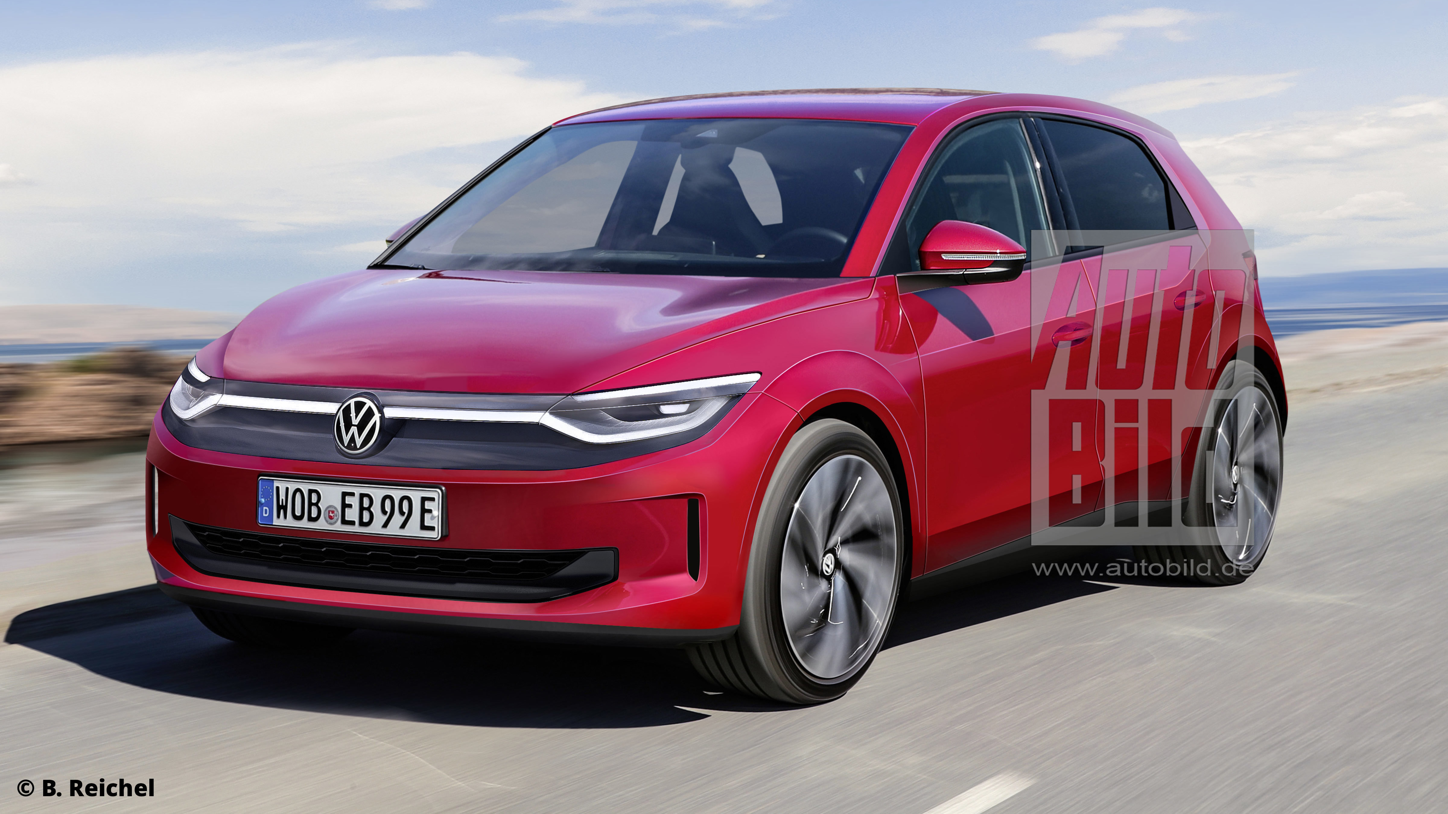 VW ID.2: Ende 2025 wird das Elektroauto im Polo-Format gezeigt - AUTO BILD
