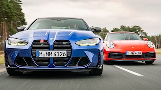 BMW M4 Competition    Porsche 911 Carrera S