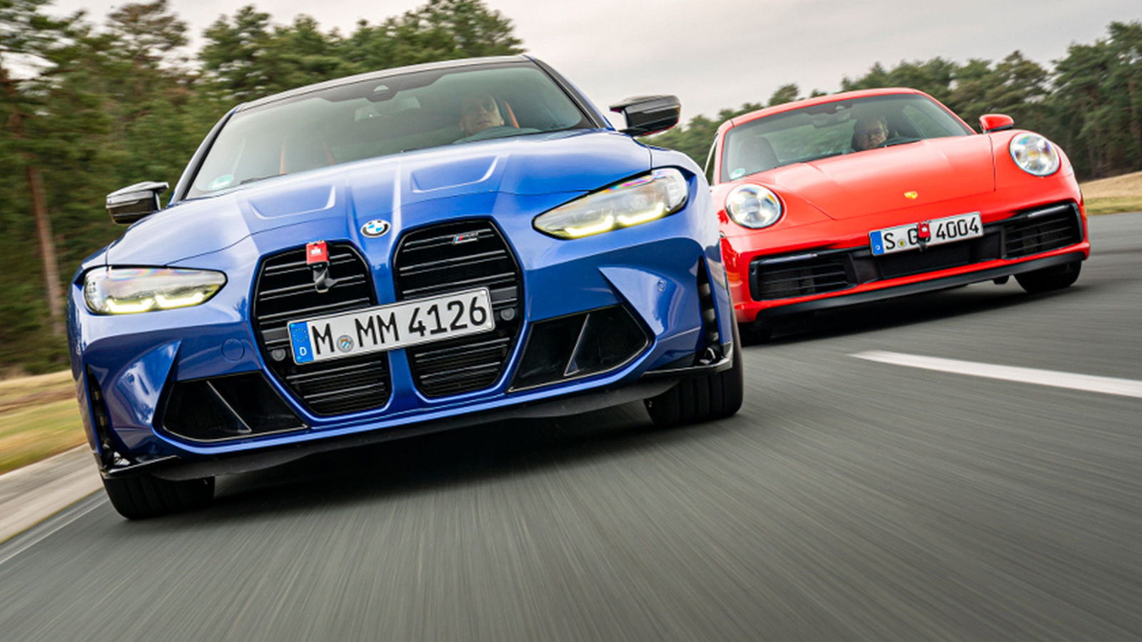 Porsche 911 Carrera S vs. BMW M4 Competition (2021): Test - Vergleich