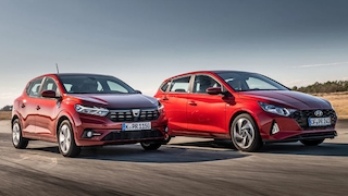Dacia Sandero TC90 Hyundai i20 1.0 T-GDI