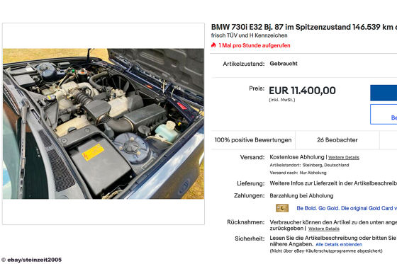 BMW 730i E32 BMW 730i E32