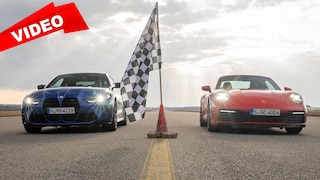 Wer ist schneller auf der 1/4-Meile? 911 Carrera S vs. M4 