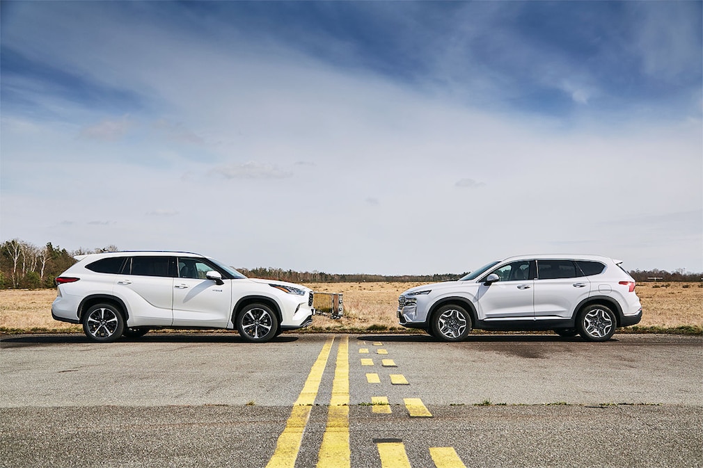Toyota Highlander Hybrid Hyundai Santa Fe 1.6 T-GDI