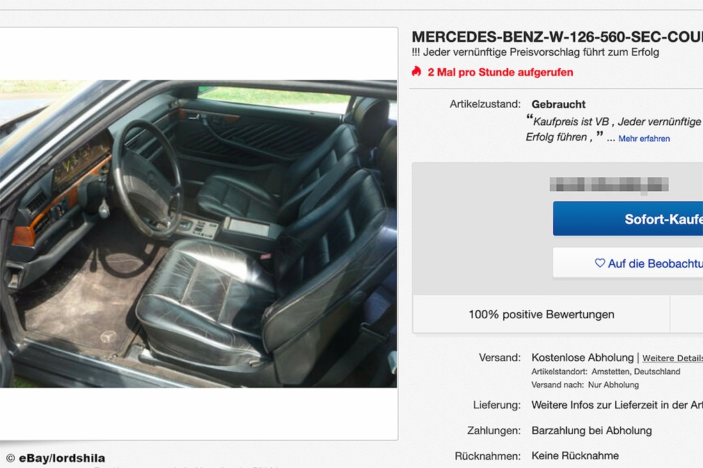 Mercedes W126 560 SEC