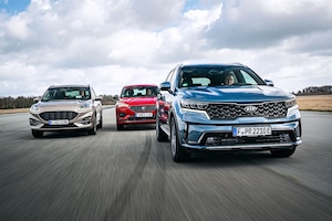 Ford Kuga 2.5 Duratec PHEV ST-Line Seat Tarraco 1.4 e-Hybrid FR Kia Sorento 1.6 T-GDI Plug-in Hybrid AWD Platinum