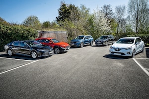 Toyota Camry Hyundai Kona Hybrid Kia Sorento1.6 T-GDI Hybrid Subaru Forester 2.0 e-Boxer Renault Clio