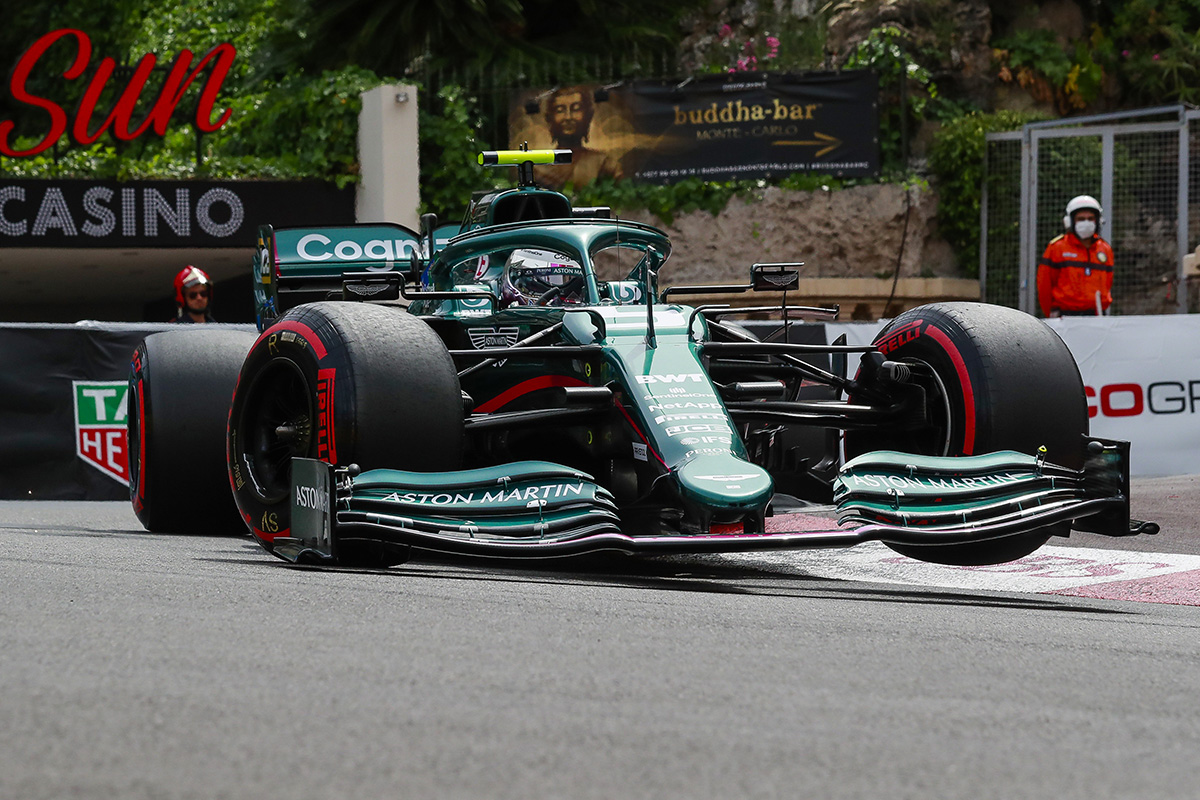 pic Sebastian Vettel Aston Martin Monaco formel 1 sebastian vettel nach platz funf zum impfen auto bild