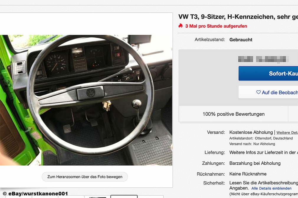 VW Bus T3 H-Kennzeichen