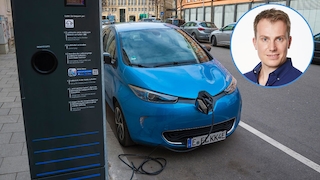 Elektroauto wird an Ladesäule aufgeladen - Kommentar Robin