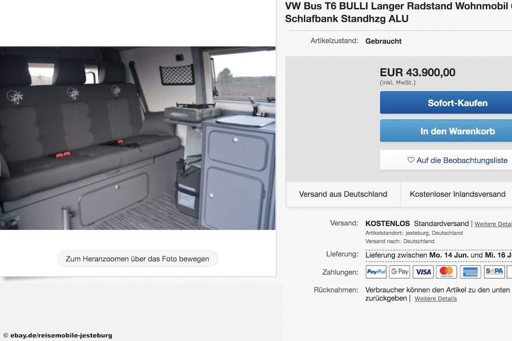 eBay VW Bus T6 BULLI eBay VW Bus T6 BULLI