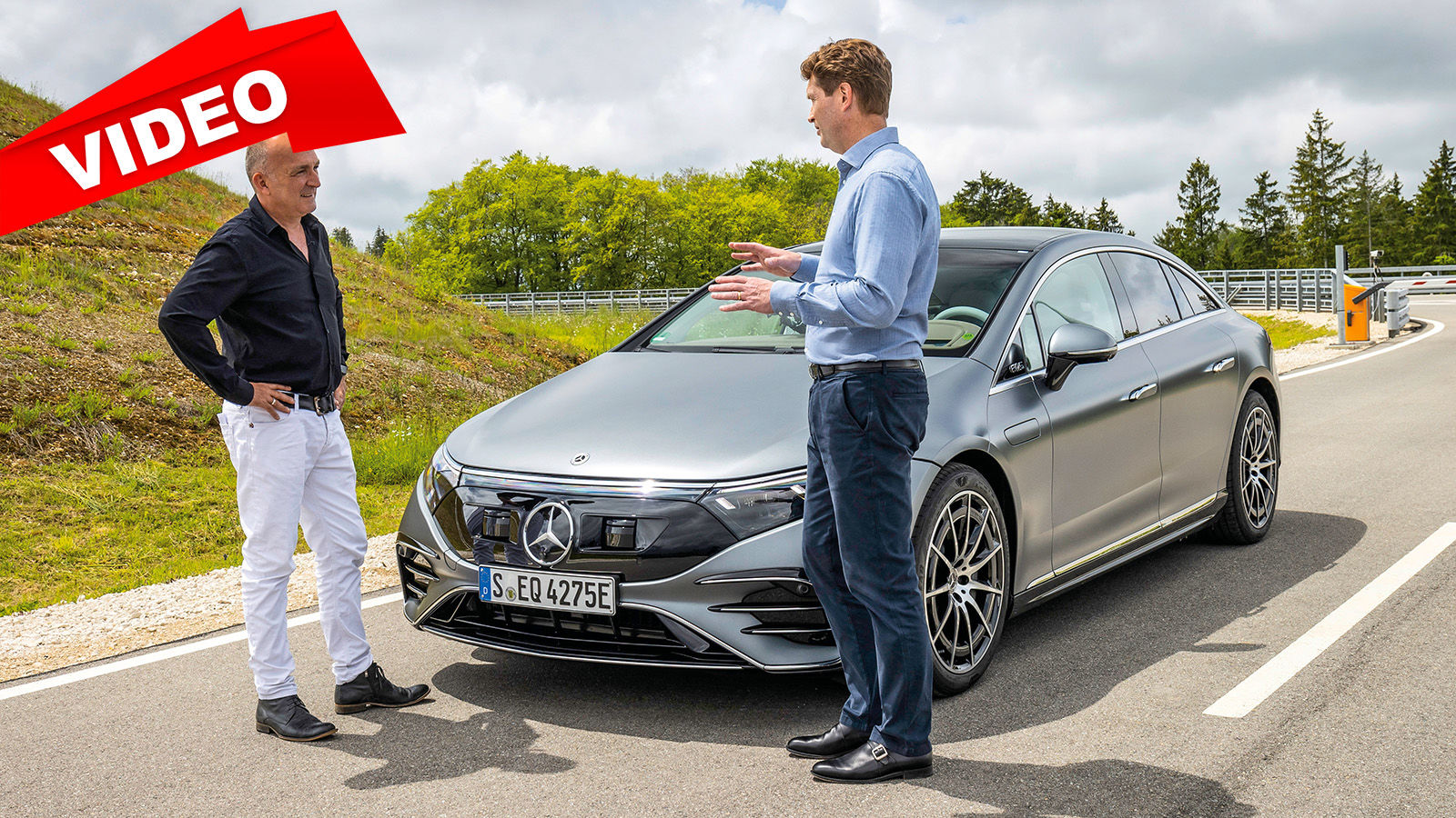 Mercedes EQS (2021): Mitfahrt - Interview - Ola Källenius - Autonom