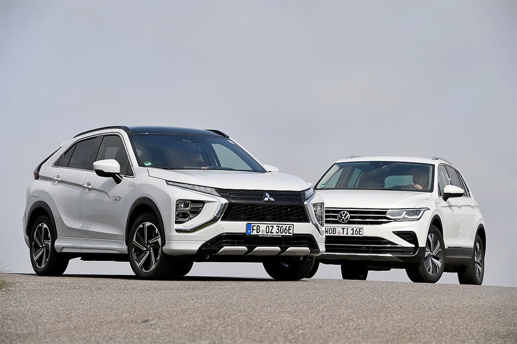 Mitsubishi Eclipse Cross Plug-in Hybrid VW Tiguan 1.4 eHybrid