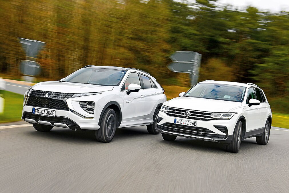 Mitsubishi Eclipse Cross Plug-in Hybrid VW Tiguan 1.4 eHybrid