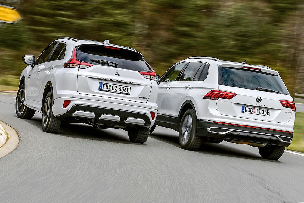 Mitsubishi Eclipse Cross Plug-in Hybrid VW Tiguan 1.4 eHybrid
