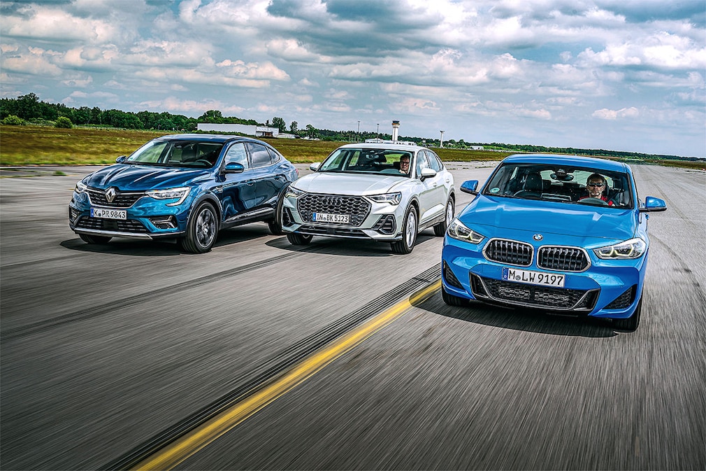 BMW X2 sDrive 18i Audi Q3 Sportback 35 TFSI Renault Arkana TCe 140 EDC