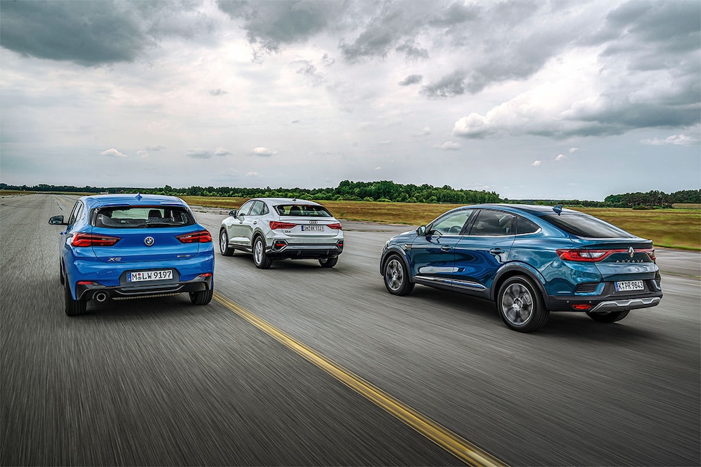BMW X2 sDrive 18i Audi Q3 Sportback 35 TFSI Renault Arkana TCe 140 EDC