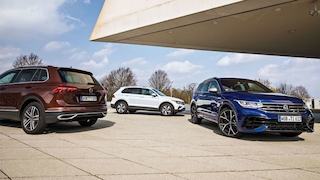 VW Tiguan 1.5 TSI.   VW Tiguan 1.4 eHybrid     VW Tiguan R 2.0 TSI 4Motion