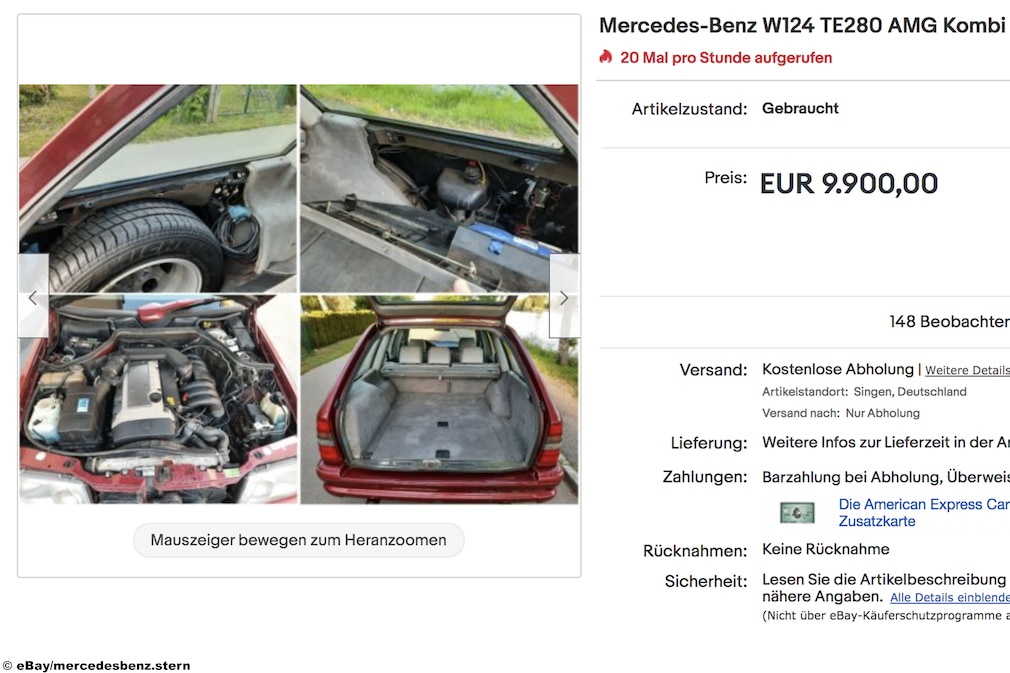 eBay Mercedes-Benz W124