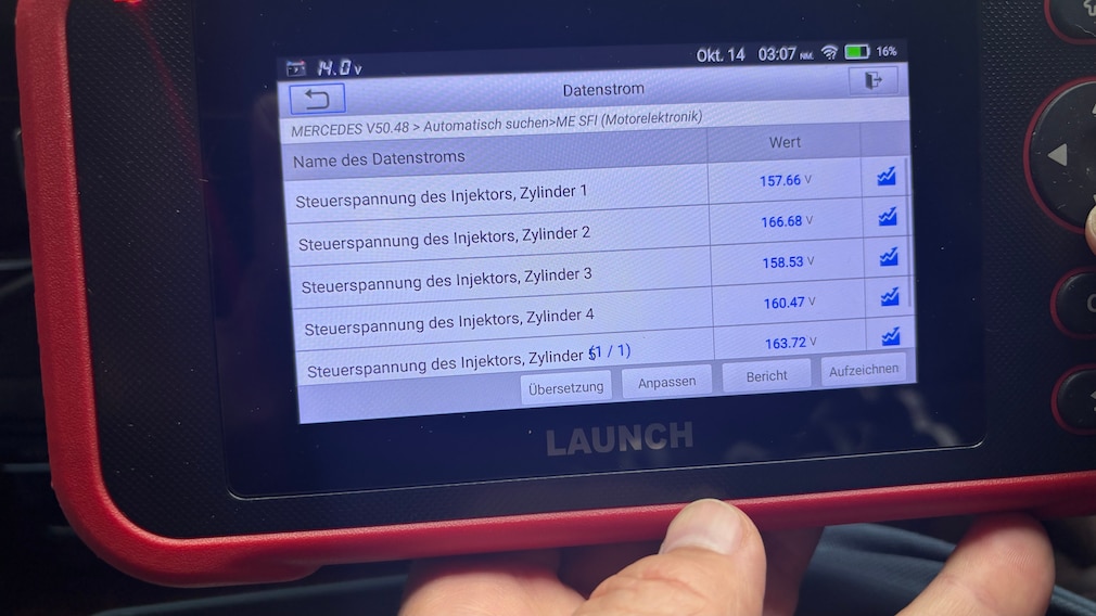 Onboard-Diagnose (OBD2) – Live Daten bei der Diagnose