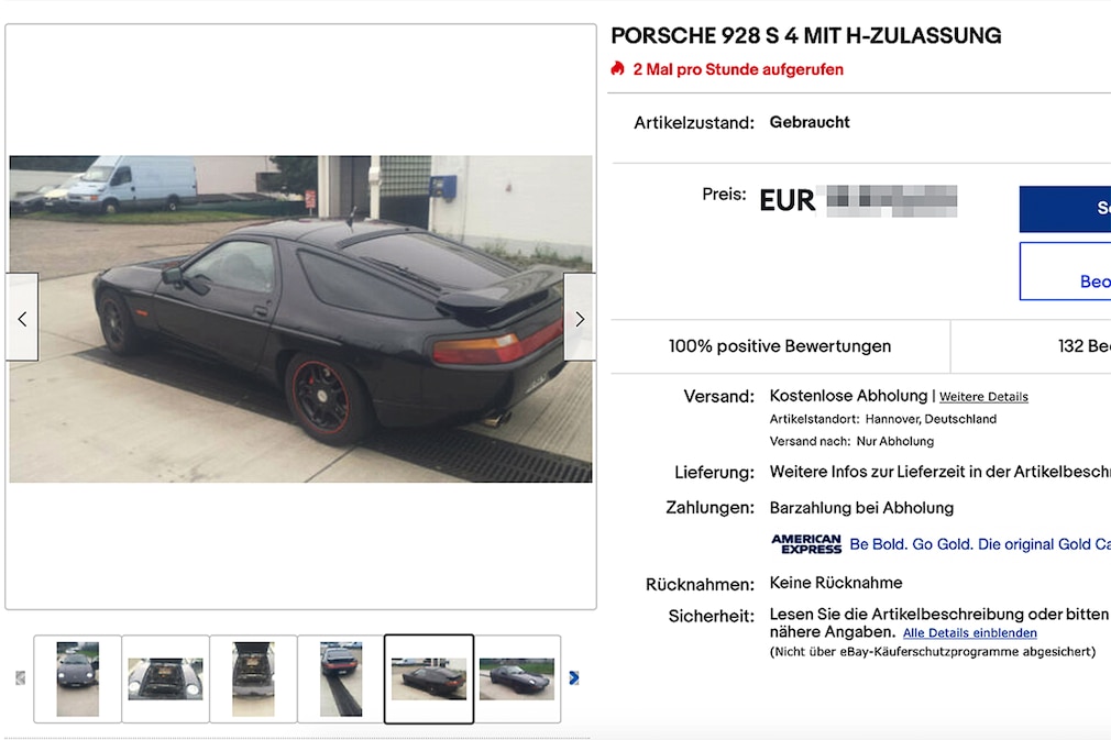eBay PORSCHE 928 S 4
