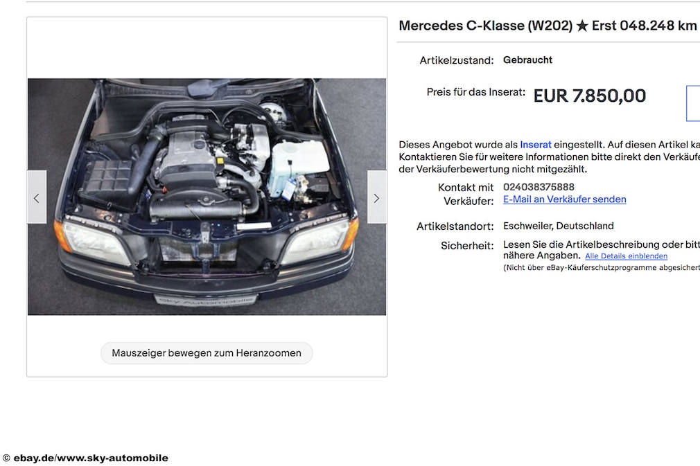 eBay Mercedes C-Klasse
