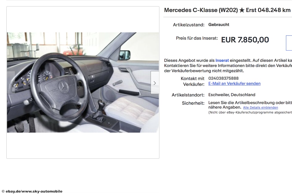 eBay Mercedes C-Klasse eBay Mercedes C-Klasse