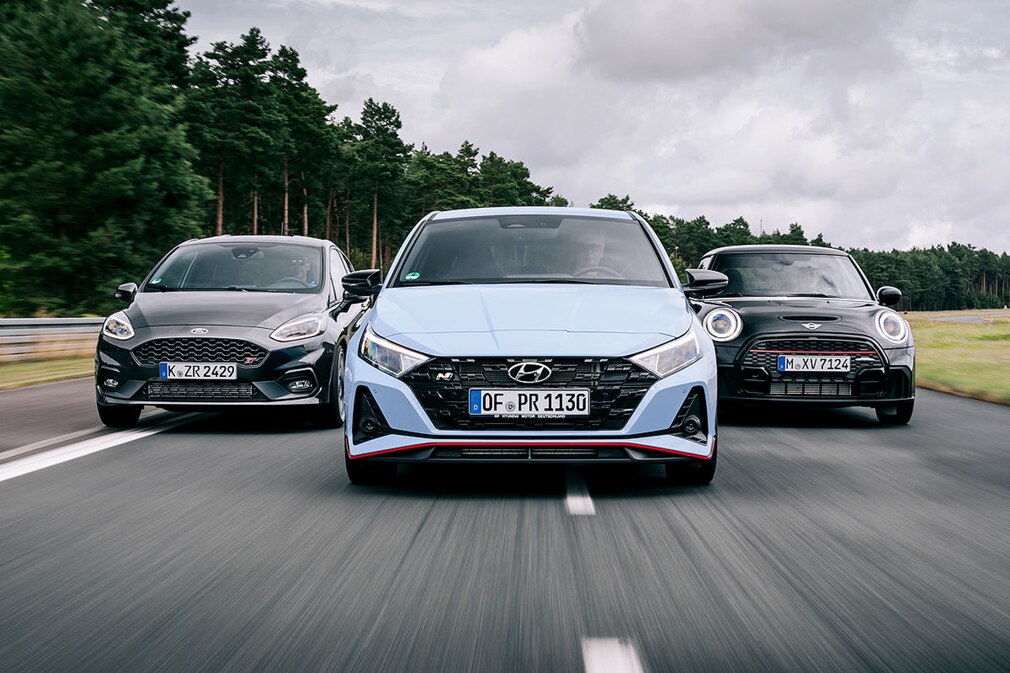 Ford Fiesta ST       Mini John Cooper Works       Hyundai i20 N