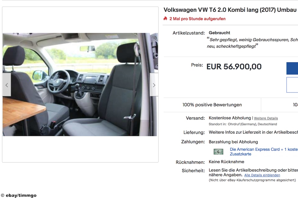 eBay Volkswagen VW T6 2.0