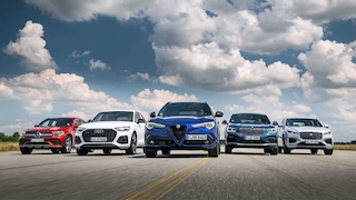Mercedes GLC-Klasse  220 d 4Matic Coupé        Audi Q5 Sportback 40 TDI quattro           Alfa Romeo Stelvio 2.2 Diesel Q4      BMW X4 xDrive20d               Jaguar F-Pace D200 AWD