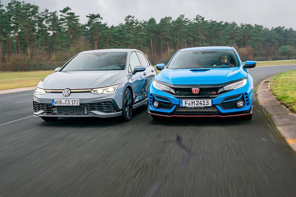 Honda Civic Type R    VW Golf GTI Clubsport