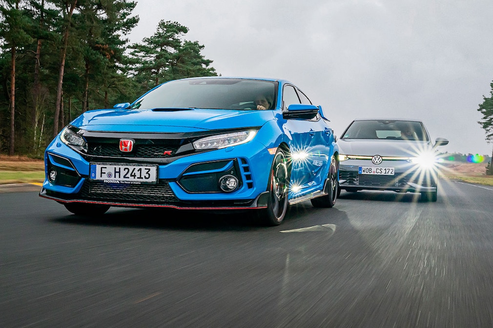 Honda Civic Type R    VW Golf GTI Clubsport