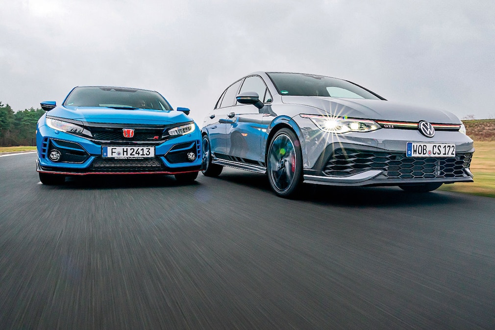 Honda Civic Type R    VW Golf GTI Clubsport