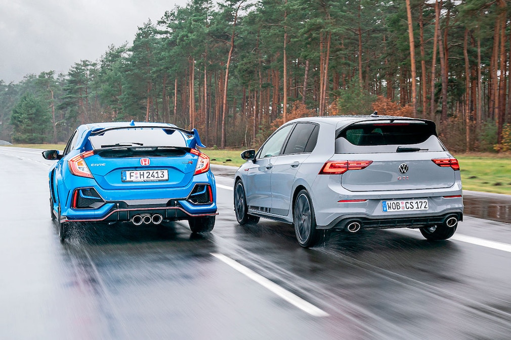 Honda Civic Type R    VW Golf GTI Clubsport