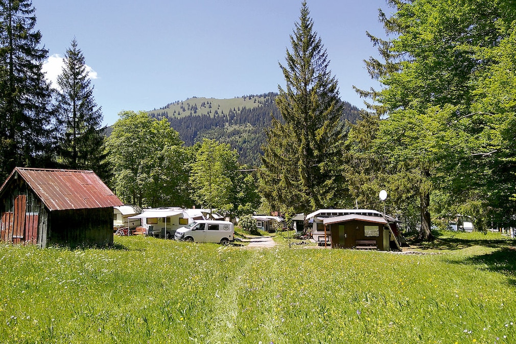 Die 10 spektakulärsten Campingplätze Deutschlands - Campingplatz Bergheimat Oberjoch