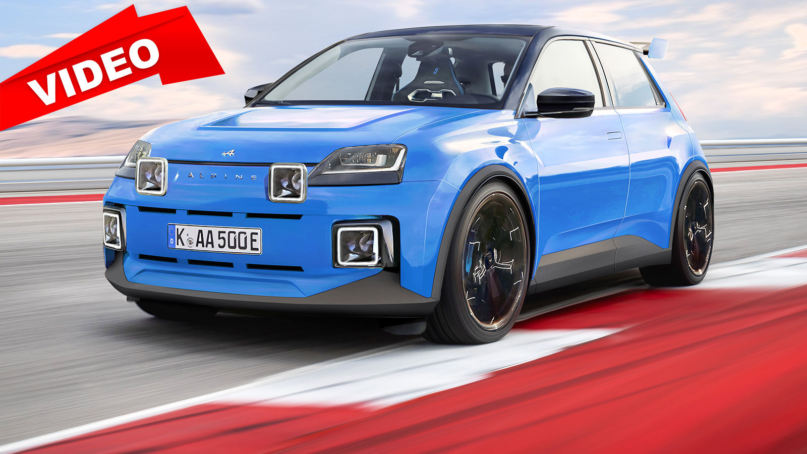 Alpine R5 (2024) Neuvorstellung Skizze Renault Elektro Info
