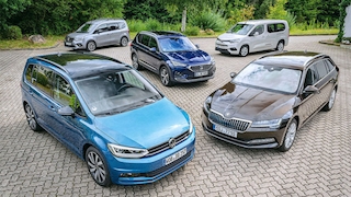 VW Touran 2.0 TDI        Renault Kangoo TCe 130        Seat Tarraco 2.0 TDI           Toyota Proace Verso City 1.5 D-4D         Skoda Superb 2.0 TDI