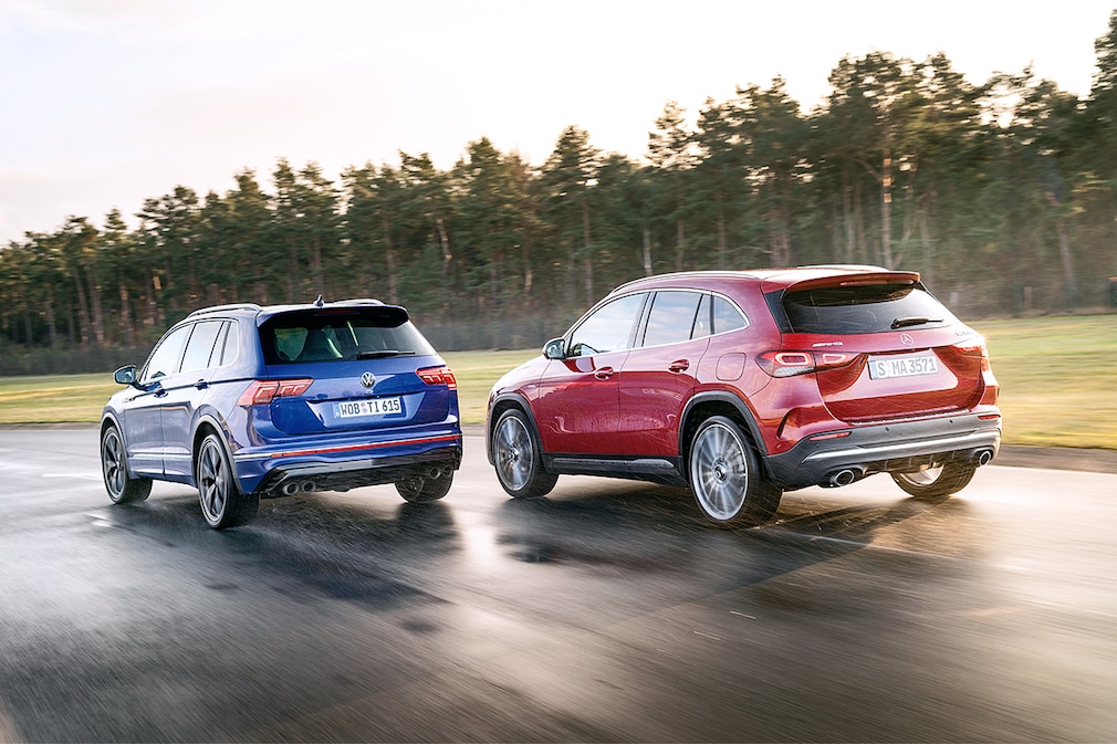 VW Tiguan R 2.0 TSI 4Motion Mercedes-AMG GLA-Klasse 35 4Matic