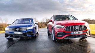 VW Tiguan R 2.0 TSI 4Motion       Mercedes-AMG GLA-Klasse 35 4Matic