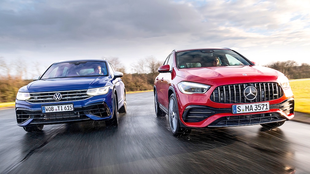 VW Tiguan R 2.0 TSI 4Motion Mercedes-AMG GLA-Klasse 35 4Matic VW Tiguan R 2.0 TSI 4Motion Mercedes-AMG GLA-Klasse 35 4Matic