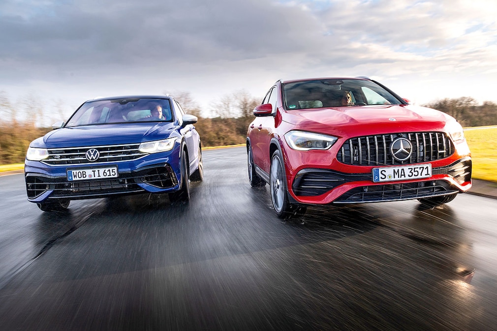 VW Tiguan R 2.0 TSI 4Motion Mercedes-AMG GLA-Klasse 35 4Matic