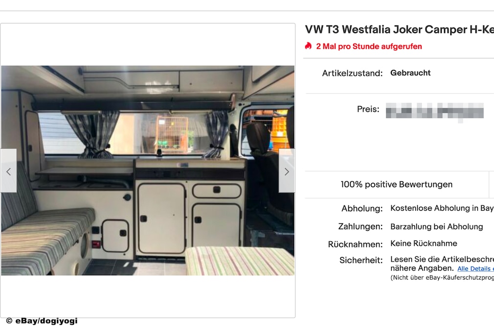 eBay VW T3 Westfalia Joker