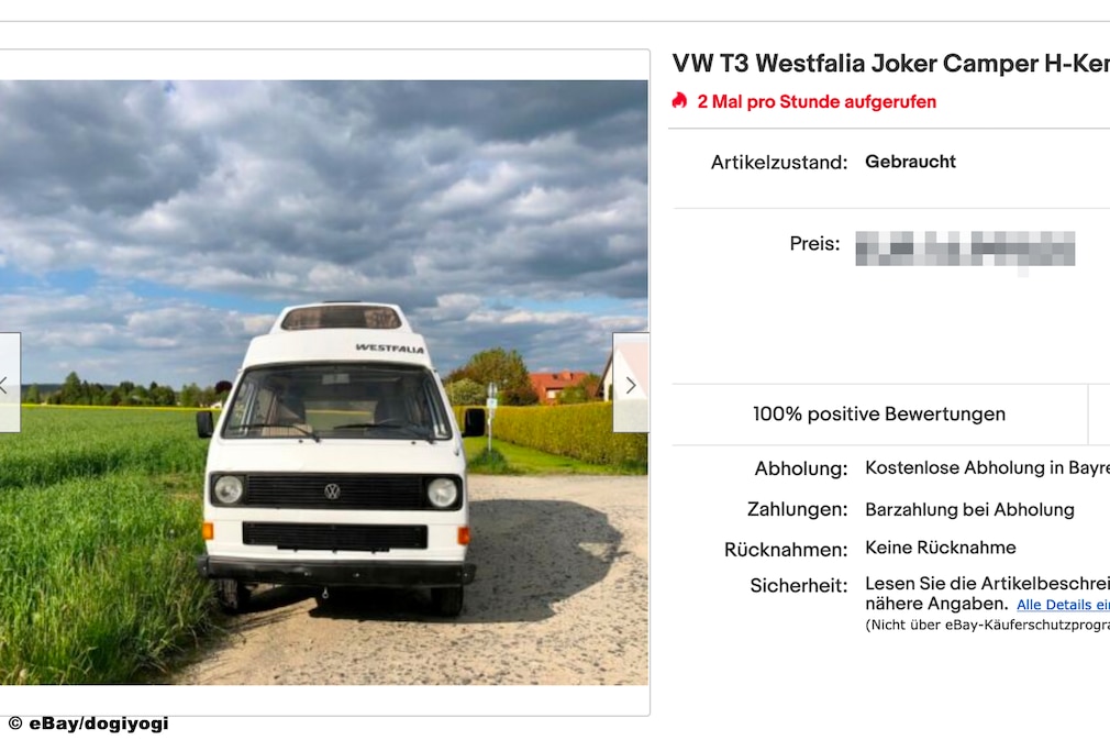 eBay VW T3 Westfalia Joker