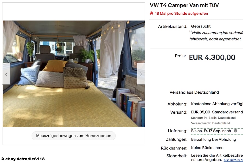 eBay VW T4 Camper Van eBay VW T4 Camper Van