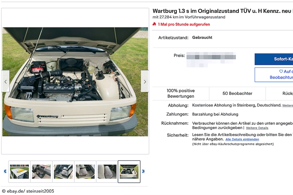 eBay Wartburg 1.3 s eBay Wartburg 1.3 s