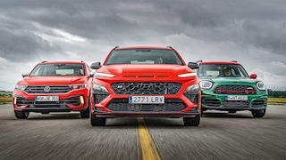 VW T-Roc R           Hyundai Kona N         Mini John Cooper Works All4 Countryman       