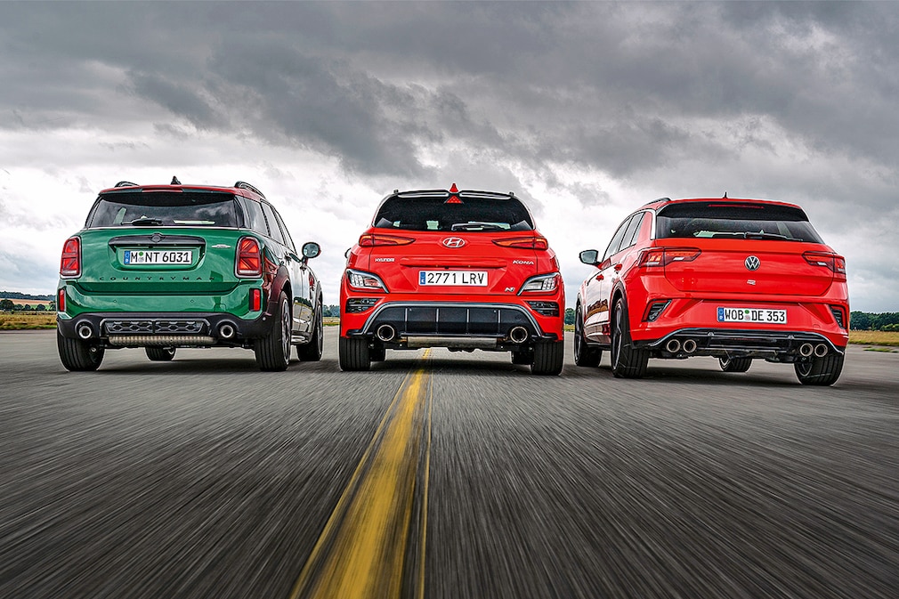 Mini John Cooper Works All4 Countryman Hyundai Kona N VW T-Roc R
