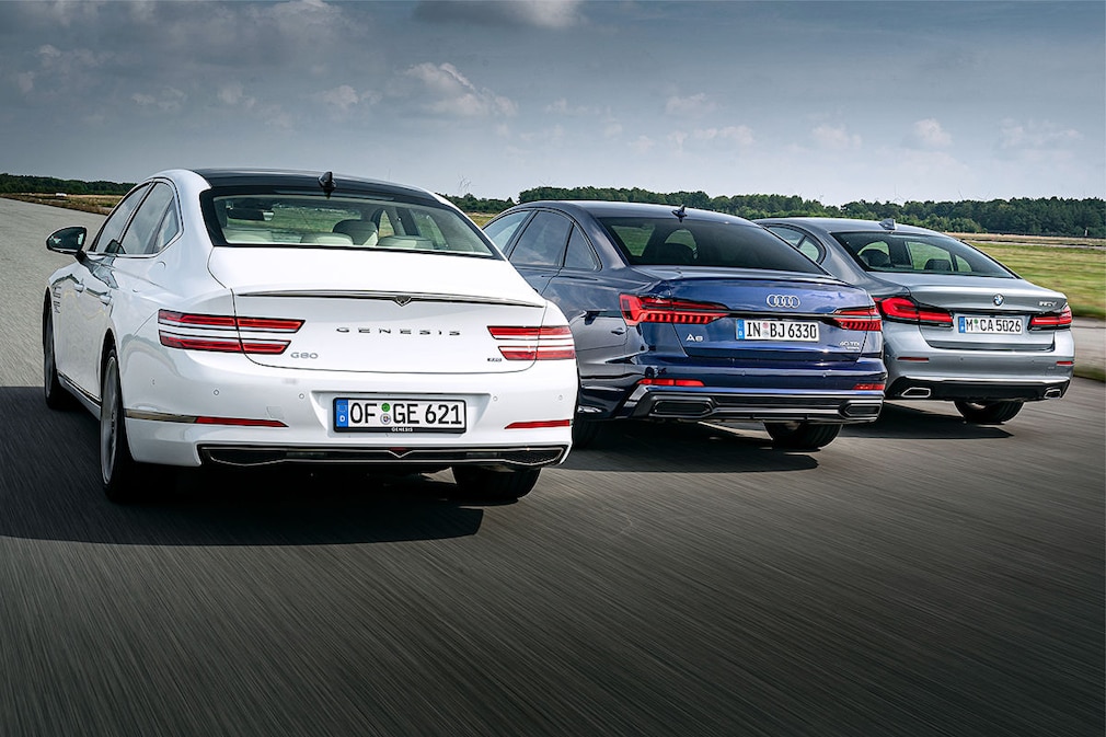 Hyundai Genesis G80 2.2D Audi A6 40 TDI BMW 520d