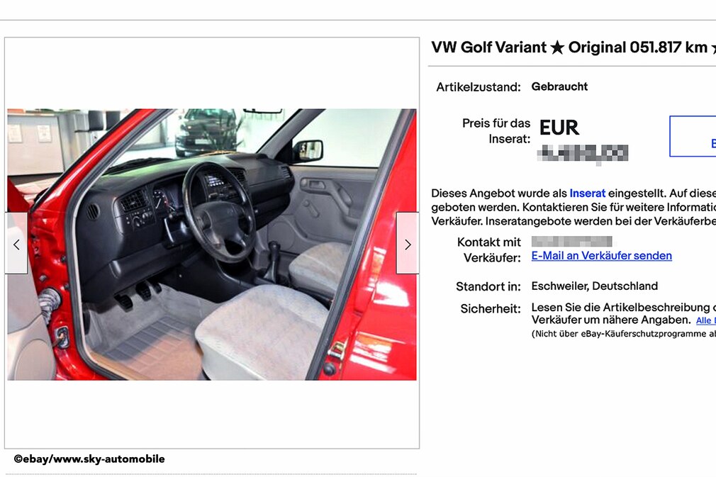 eBay VW Golf Variant