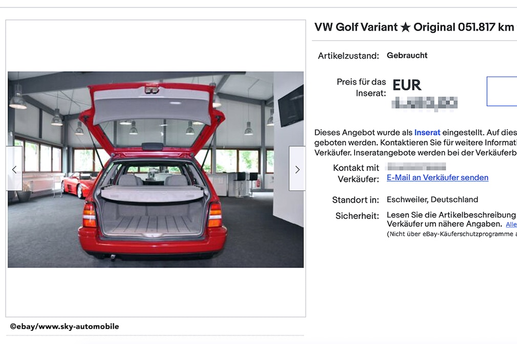 eBay VW Golf Variant