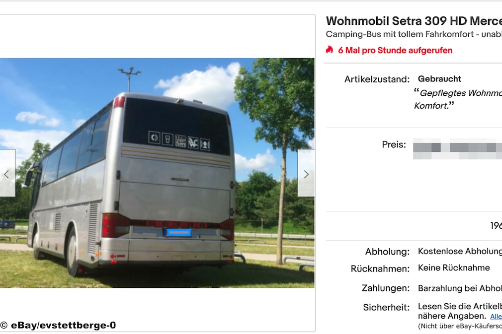 eBay Mercedes Wohnmobil Setra 309 HD - Exklusiver Camper der Extraklasse eBay Mercedes Wohnmobil Setra 309 HD - Exklusiver Camper der Extraklasse